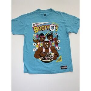 WWE Authentic Wear New Day Booty O's Graphic T-Shirt Blue Size M